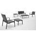 Santa Monica Loungestoel Aluminium Textileen